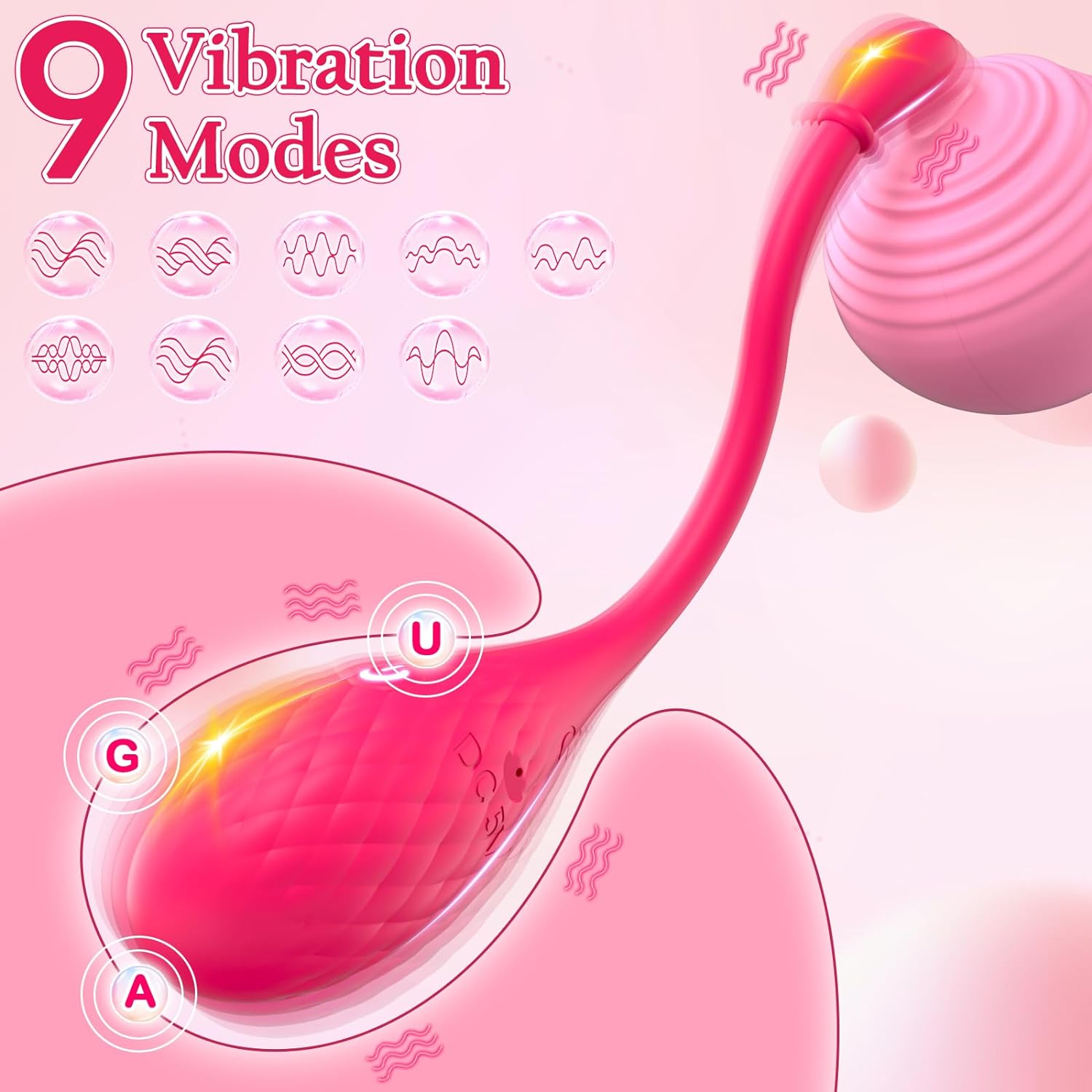 stimulation vagina APP Control Vibrator with 9 Vibrations for Vagina Stimulation – Adorime