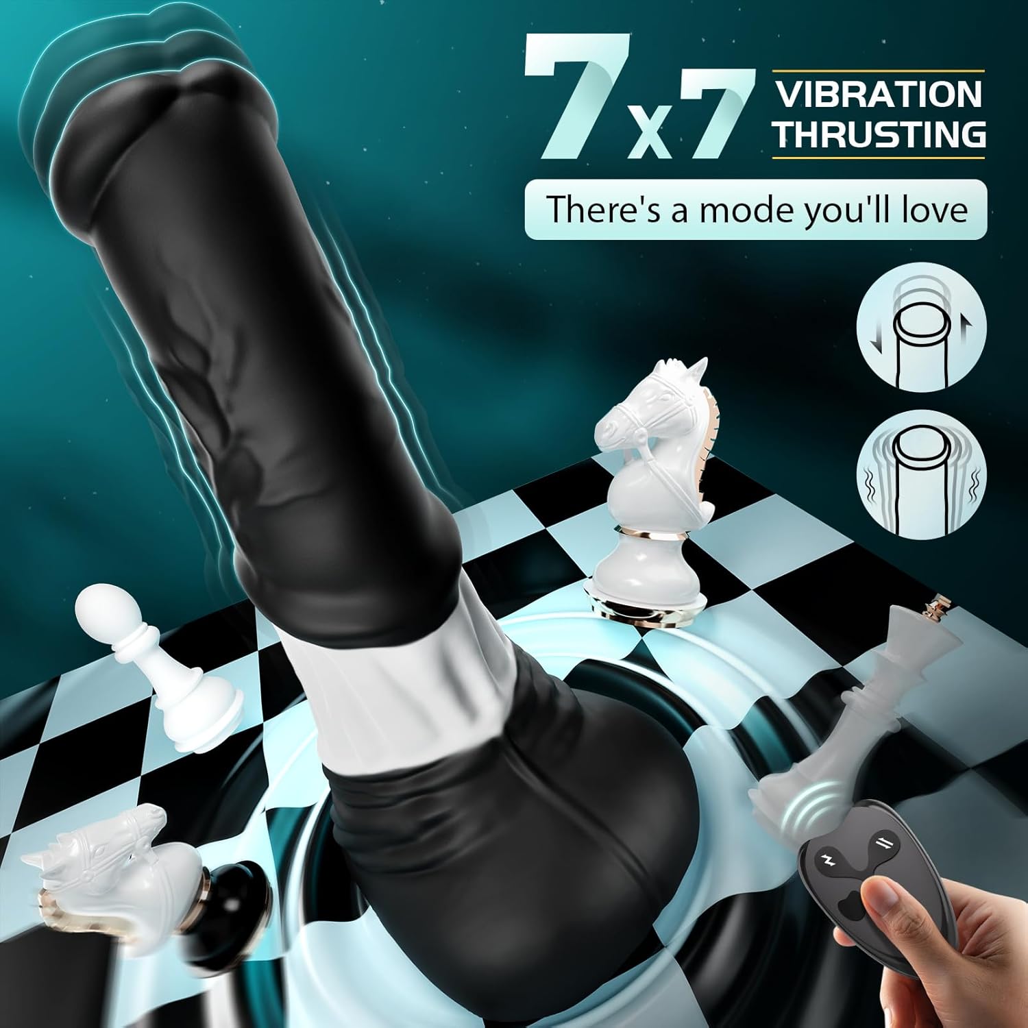 11.8" Wild Fantasy Horse Suction Cup Dildo with Thrust & Vibrations