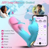 App Remote Control Wearable Butterfly Panty Vibrator with 10 Vibrating & Flapping Modes