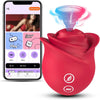 Venus Glow Rose Clitoral Suction Stimulator with App Remote Control
