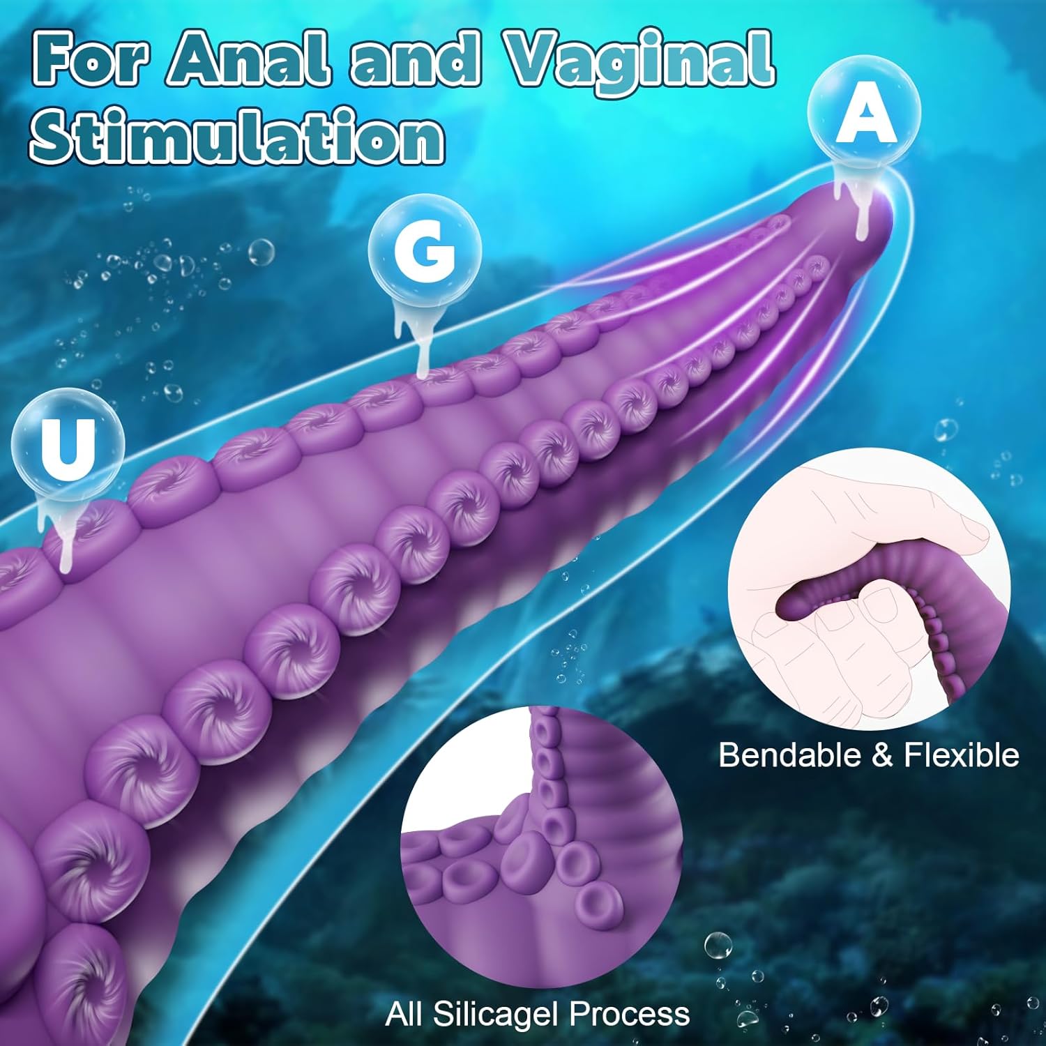 Ika® Fantasy Dragon Vibrating Suction Cup Dildo Silicone Tentacle Sucker
