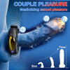 Adjustable O-Shape Vibrating Cock Ring with 10 Modes & App Control