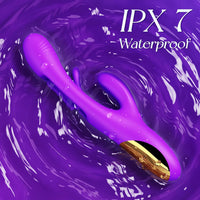 Flutter Bunny Rechargeable Silicone Flickering Rabbit Vibrator #Clit Rubbing #Fingering #Cunnilingus