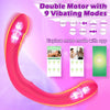 Double O Heaven 10 Function Vibrating Silicone Double Penetration Dildo (13.5in)