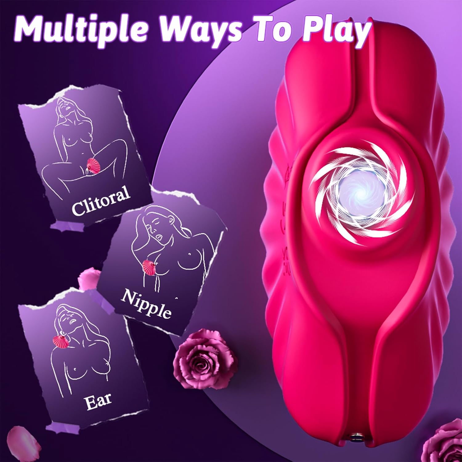 Rechargeable Venus Glow Shell-Shaped Clitoral Suction Stimulator