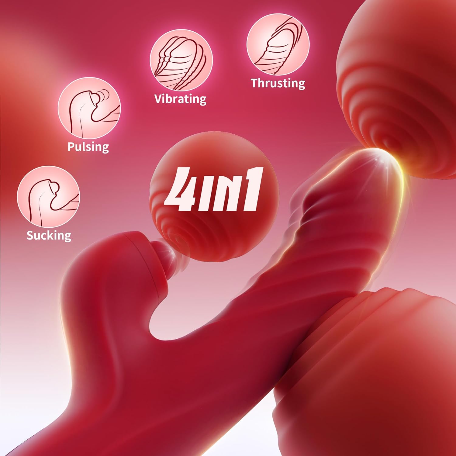 Toendi-Smart Rabbit Vibrator with App & Remote Control (≤50 dB) #Foreplay #Bathroom