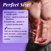 Realistic Safety Soft Silicone Dildo with 10 Thrusting & 10 Vibrating Modes