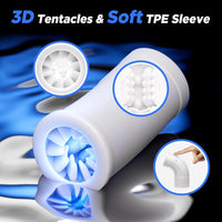 Open-Ended Thrusting Male Masterbator Vibrating Stroker with Smart APP Play