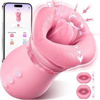 Pleasure Kiss Sensual Arouser 5IN1 Mouth Sucking Vibrator, 10 Tongue Licking, 3 Auto & 1 Manual Sucking #Pussy Eating #Girl on Girl #Face Riding