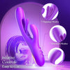 Flutter Bunny Rechargeable Silicone Flickering Rabbit Vibrator #Clit Rubbing #Fingering #Cunnilingus