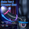3 Pcs Different Sizes Multi-Coloured Silicone Penis Ring with Storage Box