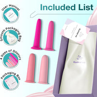 Silicone Pelvic Floor Dilator - 4pcs Set