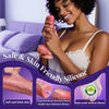 Realistic Safety Soft Silicone Dildo with 10 Thrusting & 10 Vibrating Modes
