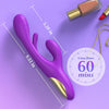 Flutter Bunny Rechargeable Silicone Flickering Rabbit Vibrator #Clit Rubbing #Fingering #Cunnilingus