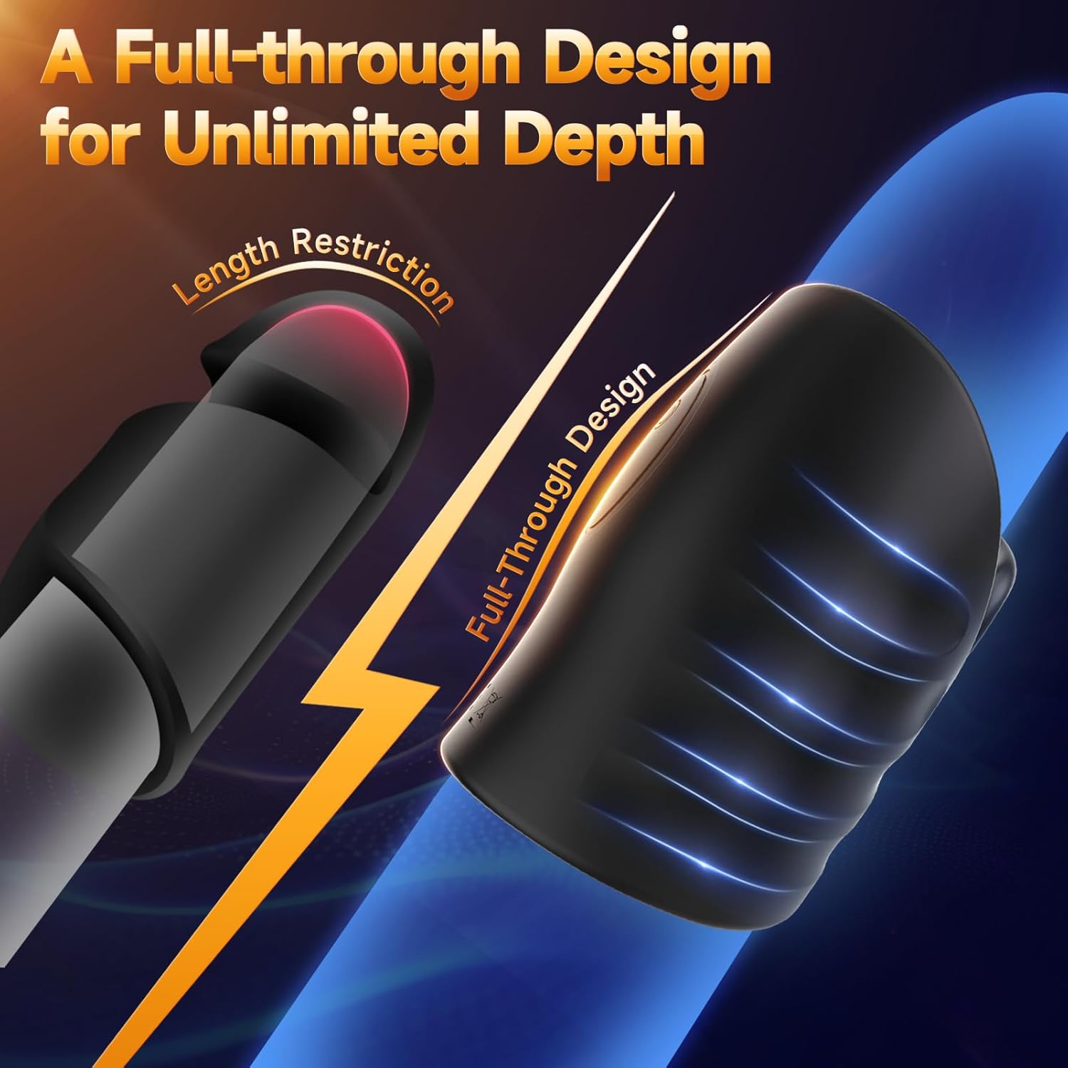 Smart APP-Controlled Male Masturbator with Adjustable Grip