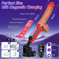 2025 Upgraded 6 in 1 Automatic Thrusting Sex Machine Fast Heating Dildo Vibrator