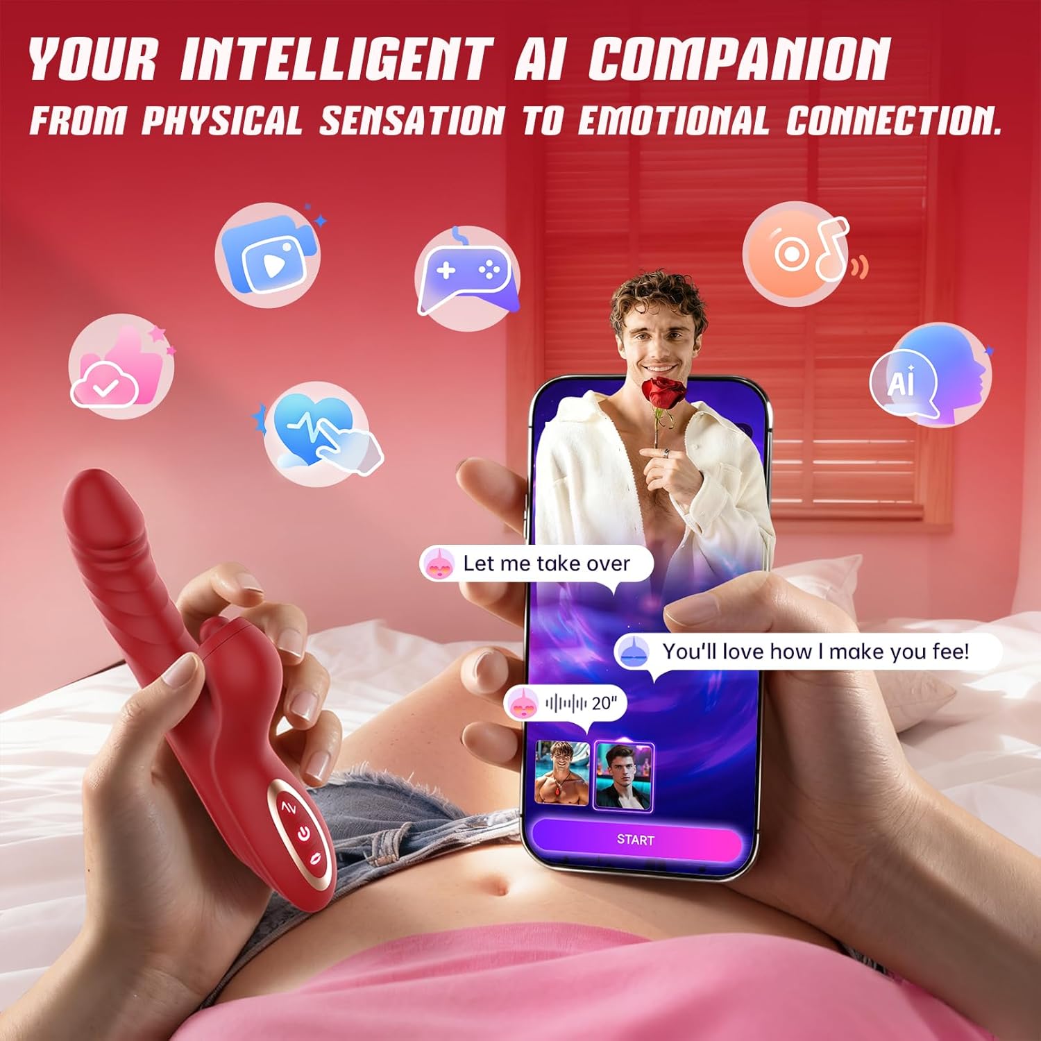 Rabbit Vibrator with Triple Stimulation: Suction, Pulsing & Vibration (≤50 dB) #Foreplay #Bathroom