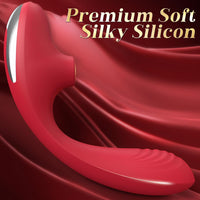 Blend - 3 in 1 Adjustable C-Shape Vibrator, Soft Silicone Clit Sucker & Powerful G-Spot Stimulator