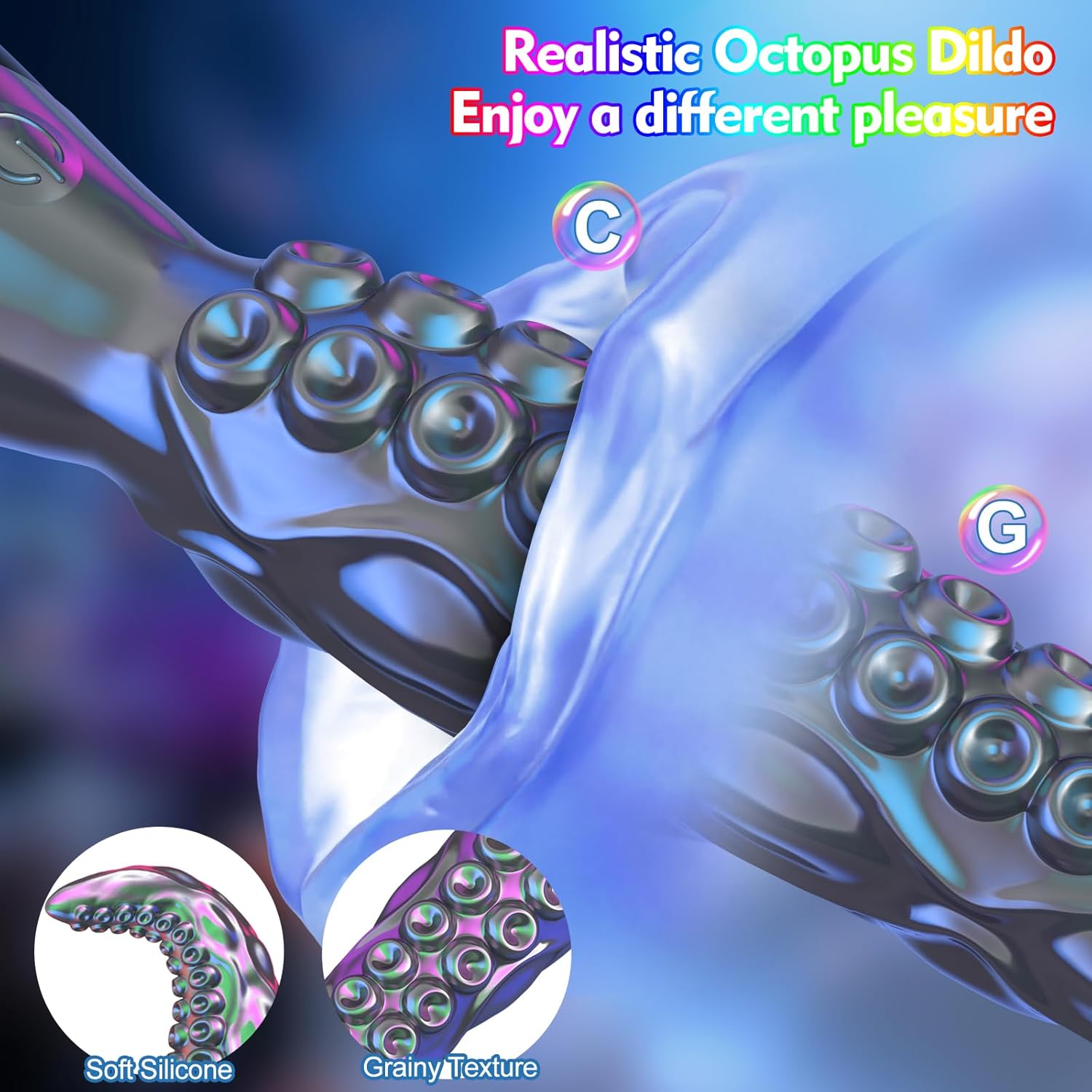 10.6" Tentavibe - Vibrating Tentacle Dildo LED Display Vibrator