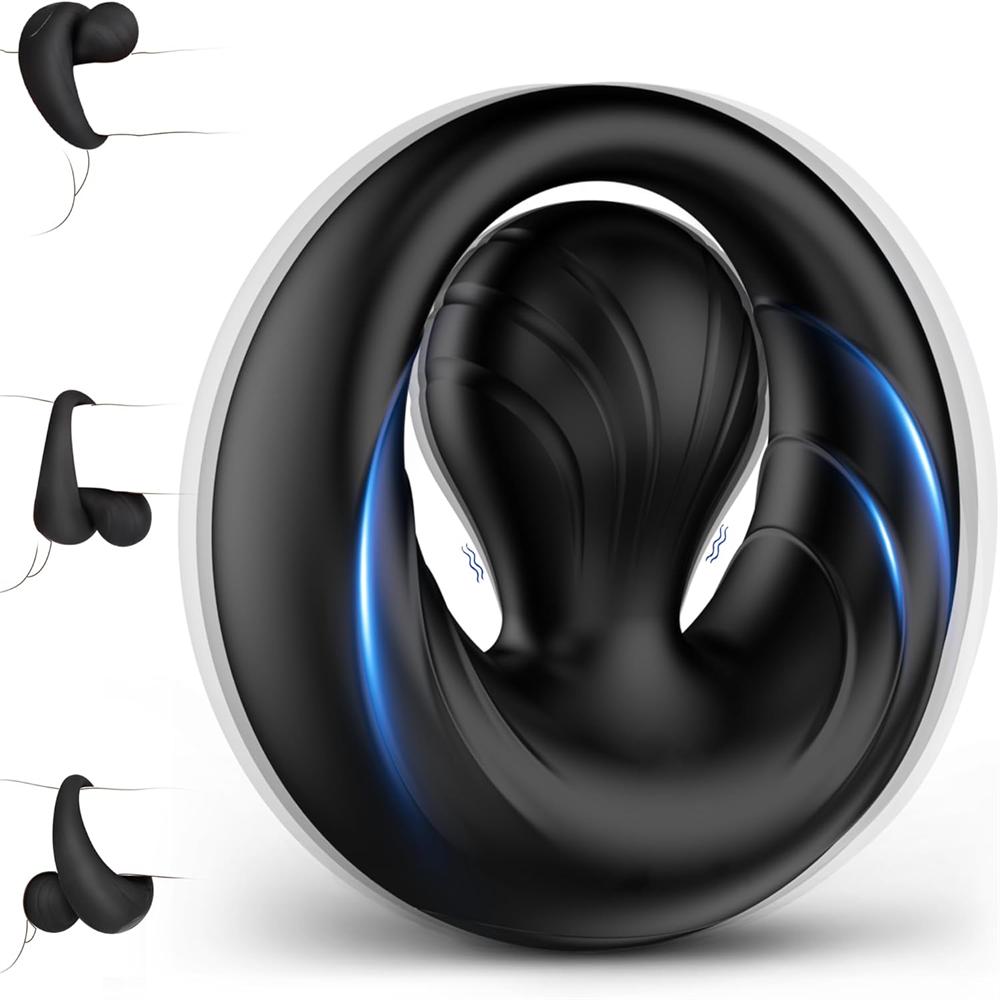 Vibrating Cock Ring Central Ball Design for Enhanced Erection & Clitoral Stimulation