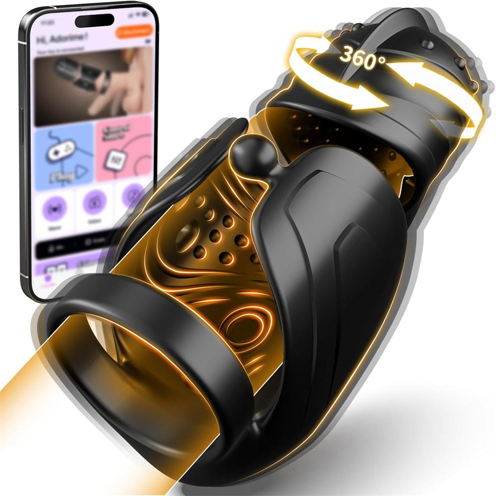 Sub/Dom Play Edge - Hands Free Dual Stimulation Penis Head Shaft Training Vibrator Adjustable Buckle Cock Ring