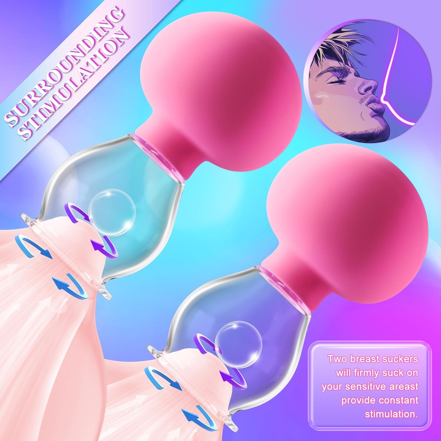 Nipple Suction Cups for Women – Hands-Free Silicone Stimulators for Sensual