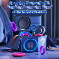 3 Pcs Different Sizes Multi-Coloured Silicone Penis Ring with Storage Box