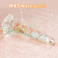 8.9'' Colorful Luminous Glow Confetti Dildo with 7 Vibrating Modes & Remote