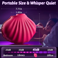 Rechargeable Venus Glow Shell-Shaped Clitoral Suction Stimulator
