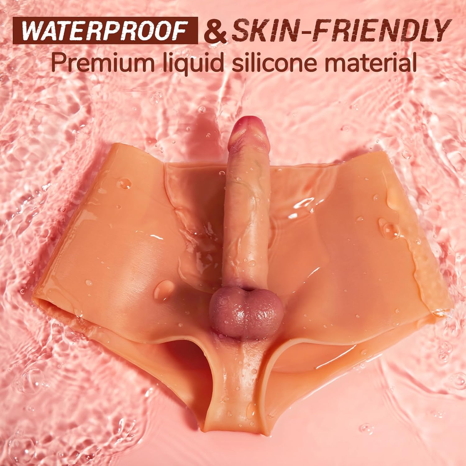 Strap On Harness High Elastic Silicone Wearable Dildos Panties with 7.3'' Solid Penis