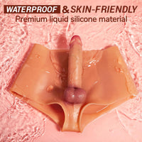 Strap On Harness High Elastic Silicone Wearable Dildos Panties with 7.3'' Solid Penis