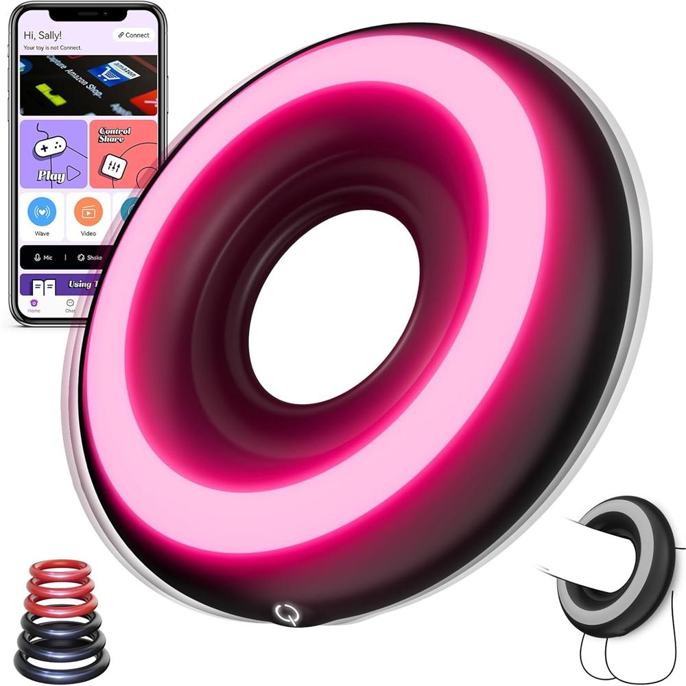 Unique Adaptive Inner Ring with Sexy Light Vibrating Cock Ring
