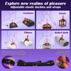 6 in 1 Thrusting & Vibrating & Heating Thick Riding & Sitting Realistic Dildo Strap On