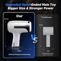 Open-Ended Thrusting Male Masterbator Vibrating Stroker with Smart APP Play