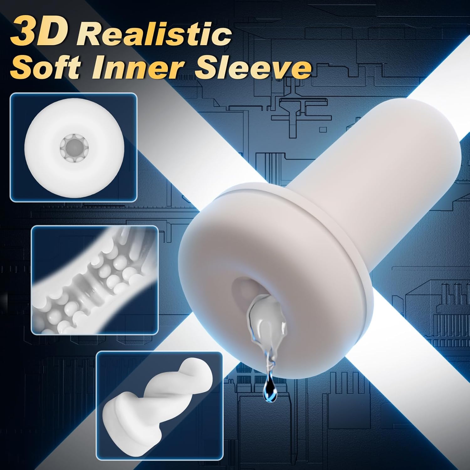 Iron Man 10 IN 1 Upgrade Pleasure System Male Masturbator with 5 Rub & 5 Vibration