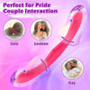 Double O Heaven 10 Function Vibrating Silicone Double Penetration Dildo (13.5in)