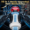 Iron Man 10 IN 1 Upgrade Pleasure System Male Masturbator with 5 Rub & 5 Vibration