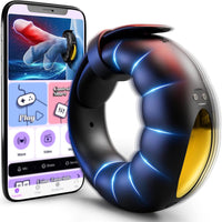 Adjustable O-Shape Vibrating Cock Ring with 10 Modes & App Control