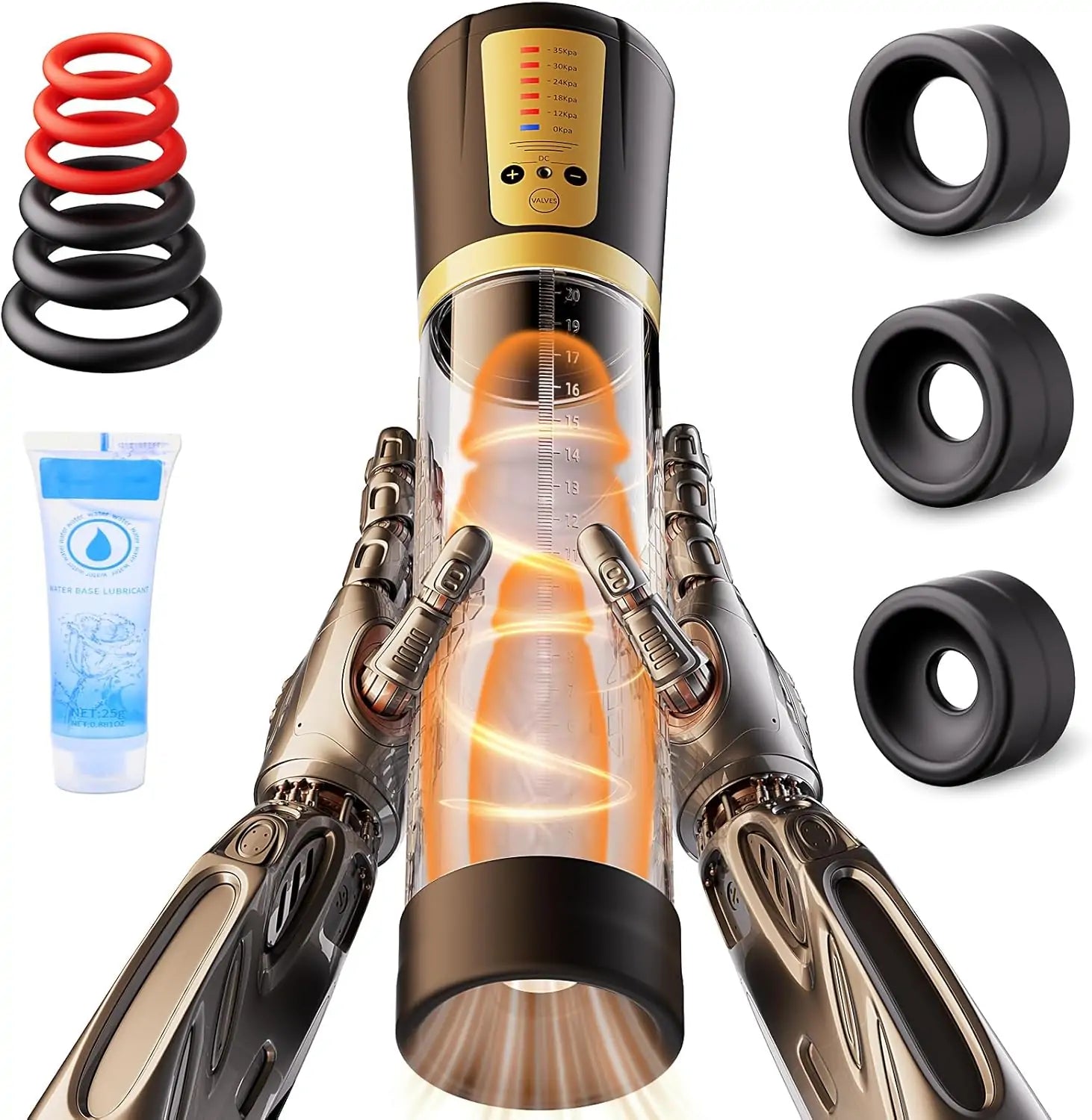 Electric Penis Pump with 5 Training Modes – Vacuum Therapy, Girth & Stamina Enhancement, USB Rechargeable