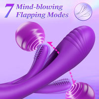 Flutter Bunny Rechargeable Silicone Flickering Rabbit Vibrator #Clit Rubbing #Fingering #Cunnilingus