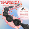 14.4 Inch Ultra-Soft Liquid Silicone Rechargeable Flexible Vibrating Anal Beads