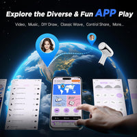 Open-Ended Thrusting Male Masterbator Vibrating Stroker with Smart APP Play