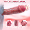 Pro-Bang Sex Machine Thrusting Realistic Dildo Vibrator with Pussy Rubbing & Heating