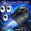360° Wrapping Glans Helmet-Shaped Stimulator Pulsing Male Masturbator with LCD Display