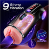 FFM Fantasy Sucking, Vibrating & Edging AI Sync Masturbator with Three Textured Sleeves (Mouth, Vagina, Anal), Rhythmic Light Show