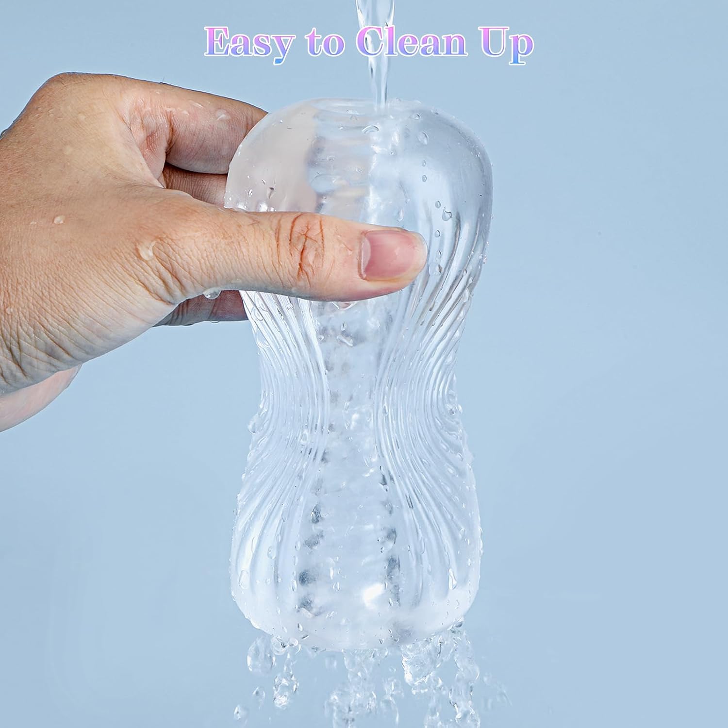 Clear TPE Male Masturbation Sleeve, Penis Training Sex Toy for Men