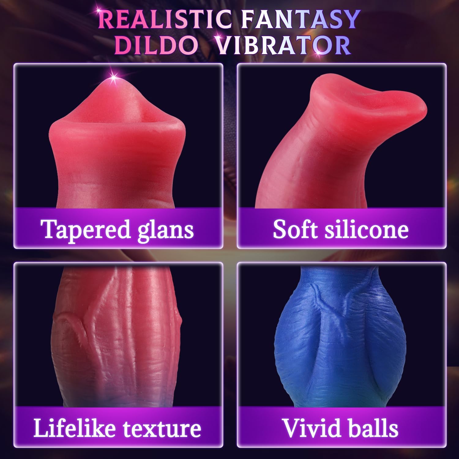 The Mini Stallion 10 Inch Thrusting Vibrating Playful Knotted Horse Dildo