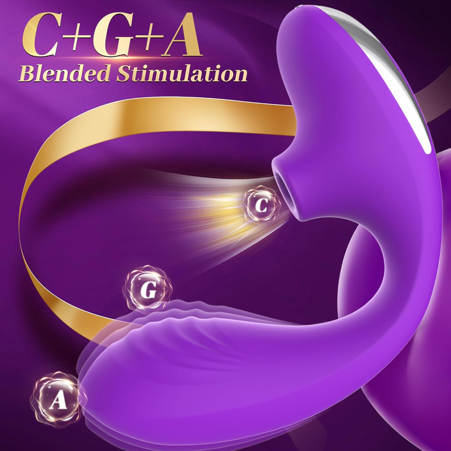 Blend - 3 in 1 Adjustable G-Spot Vibrator Sucking Clit Stimulator