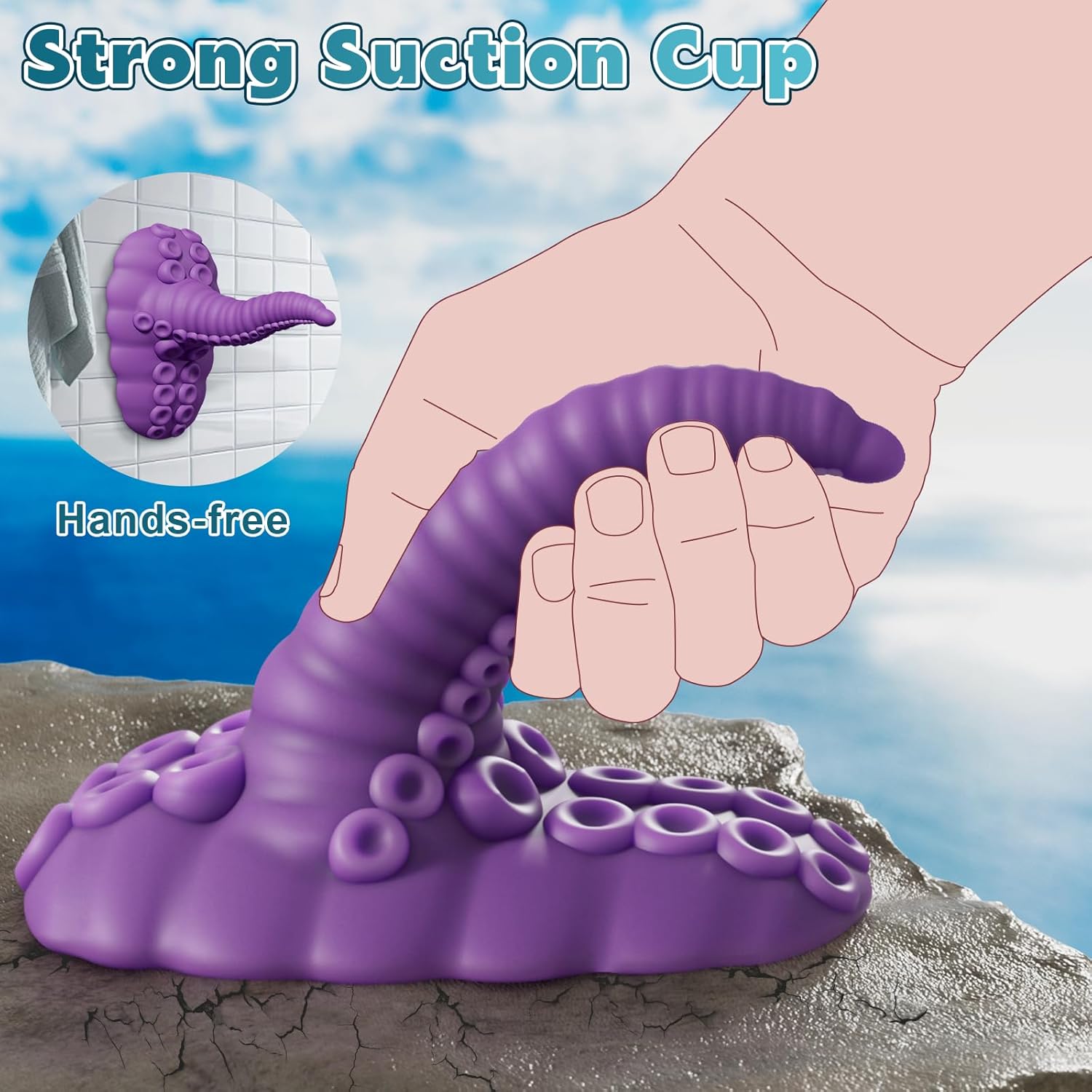 Ika® Fantasy Dragon Vibrating Suction Cup Dildo Silicone Tentacle Sucker