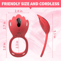 Rechargeable Remote-Control Pleasure Panty Vibrator with Harness